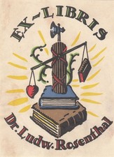 Exlibris Livre Plaque Klischee
