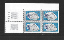 1974 bloc de 4 timbres coin numéroté club alpin N° 1788 Neufs **