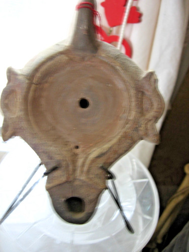 Lampe huile antique romaine - a,