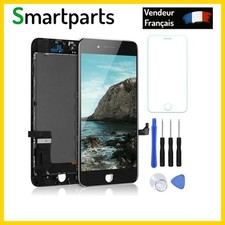 ECRAN LCD POUR IPHONE 8 PLUS NOIR + VITRE TACTILE SUR CHASSIS + OUTILS + VERRE