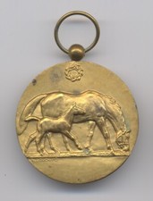 RARE Médaille Etablissements Dépôts de Reproducteurs Algérie version OR