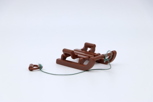 Playmobil luge marron - luge, enfant