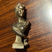 Sceau En Bronze Femme Art Nouveau