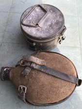 lot allemand ww2 Gourde +boîte À Graisse De 1939/1945