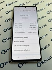 SMARTPHONE SAMSUNG GALAXY S20 FE SM-G780G/DS 128 Go VITRE ÉCRAN FISSURÉE