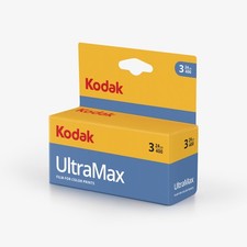 KODAK Blister Ultramax 135-24 Tpack - Pack de 3 Pelicule 35mm, ISO 400, 24 Shots