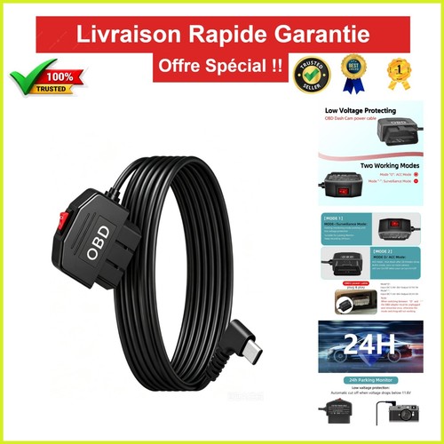 Câble alimentation obd - d'alimentation,