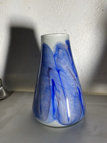 Vase pied lampe signée - de,