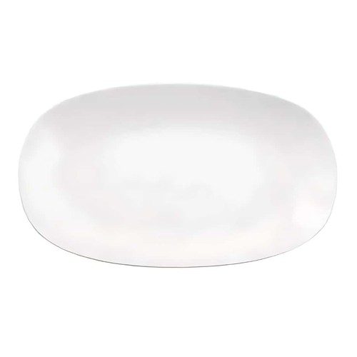 Plateau ovale blanc - blanc, en