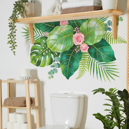 Stickers muraux vert - stickers, monstera