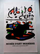MIRO Joan Affiche originale litho 1977 Céret Abstrait Surréalisme