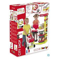 Smoby 350211 Marchande City Shop avec caddie légumes caisse aliments monnaies 
