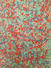 Papier marbré à la cuve de