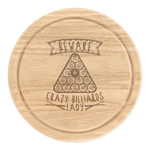Attention fou billard femme - attention,