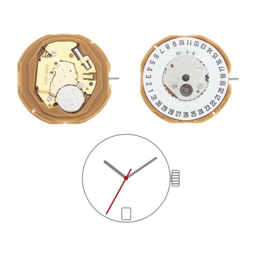 Mouvement quartz miyota - mouvement, gm10