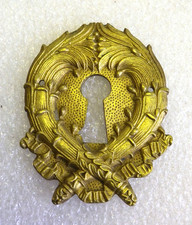entrée de serrure en bronze , Clé, meuble ,ornement ,(6)