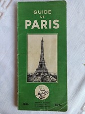 MICHELIN : Rare 1ère édition du Guide Vert PARIS 1946 en parfait état