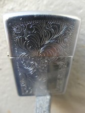 Zippo Vintage Vénitien Argenté de 1991 manque la pierre sinon bon état