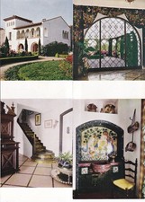 Lot de 4 cartes postales cards 10x15cm PERPIGNAN PYR-OR SANT-VICENS céramique