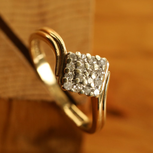 Bague jonction jaune 9ct - jonction, or