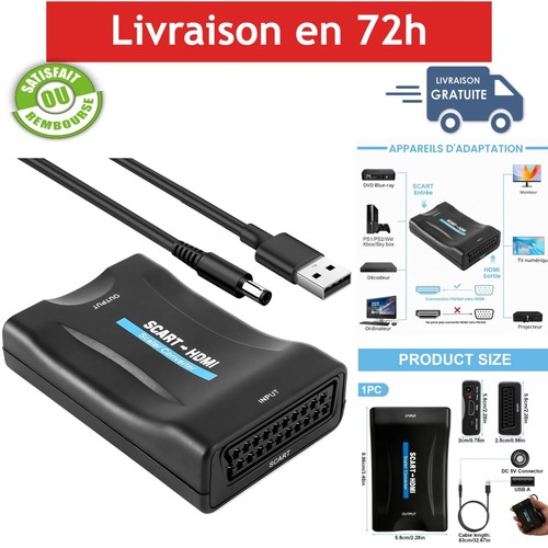 Adaptateur péritel vers hdmi - adaptateur,