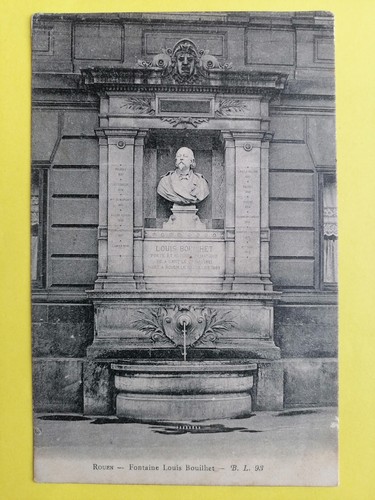 Cpa normandie rouen fontaine - cpa,