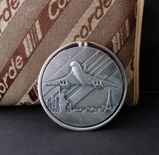 Concorde Pince à Billets Paris New York Bronze Pichard 72mm 1978 Air France