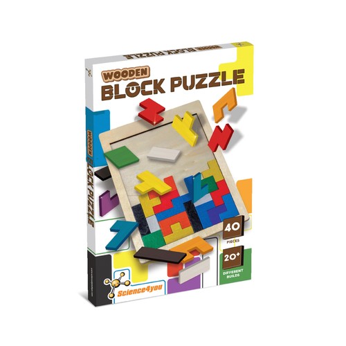 Pièces puzzle en bois - 40, de