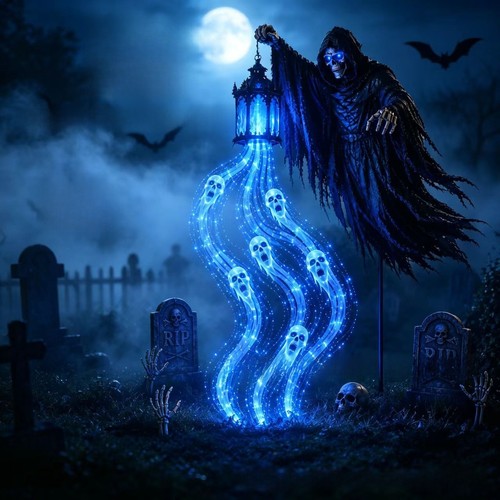 Lanterne halloween grim - d'halloween,