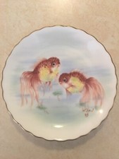Singapore Airlines Goldfish 6" Wall Plate Nancy Gan Narumi China Lunar New Year
