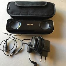 PHILIPS Enceinte SBA290 Portable Speaker System TTBE Avec Étui Housse