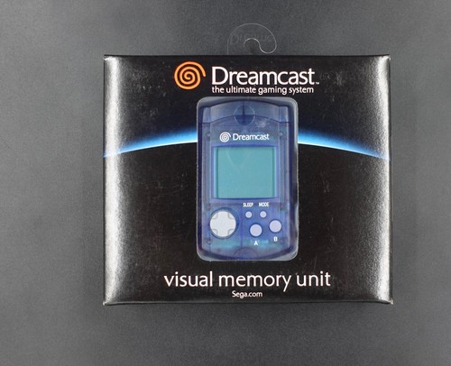 Dreamcast vmu clear blue - blue,