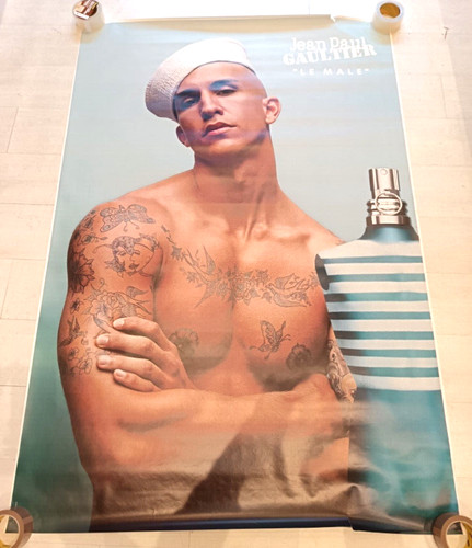 Affiche parfum male jean - le,