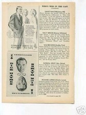 Dick Haymes Singer Versailles 1940's Original Vintag Ad