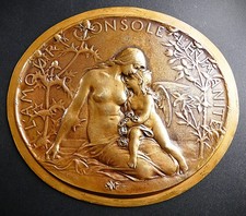 XIXè OSCAR ROTY. PLAQUE