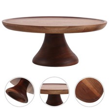 Assie De Fruits En Bois Acacia Support À Gâteau Pièce Maîtresse Table Manger