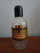 Grand pot de pharmacie en verre teinture d’arnica BE
