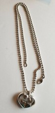 Gucci Sterling silver 925 XL long GG heart nacklace RARE & Genuine.