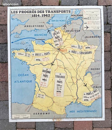 Rare ancienne affiche école - affiche, d'école