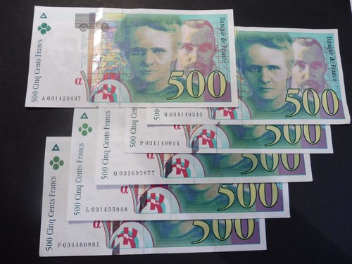 Ancien billets france 500 - billets,