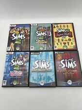 LOT 6 JEUX PC VF LES SIMS 2  + additionnel , bon voyage, chien et chats…