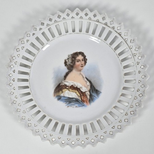 Saxe assiette porcelaine - assiette,