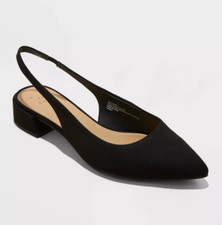 A New Day Escarpins À Talons Pointus Noirs Pour Femmes NEUF