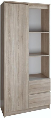 Bdw bibliothèque 180x80x35 - bdw, cm