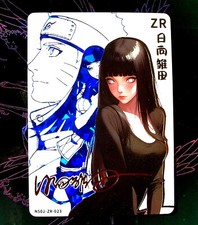 Hinata Hyuga NARUTO CARTE RARE ZR Goddess Story Anime Signature Waifu Holo