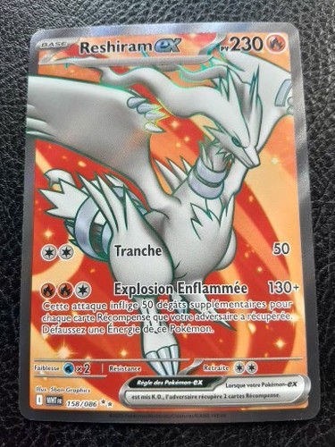 Carte pokémon reshiram - carte,