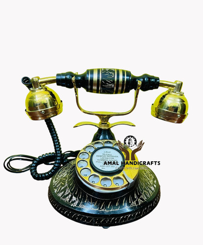 Téléphone cadran rotatif - téléphone,