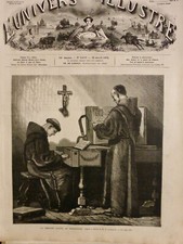 1876 MOINE SOUTANE MONASTERE