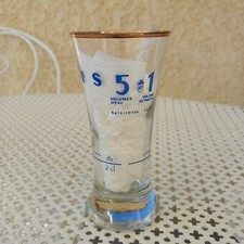 RARE VERRE Ricard PASTIS 51 DB 2cl ANCIEN ,bordure dorée 
