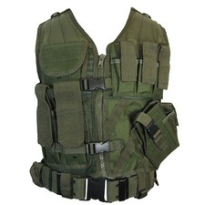 vert olive USMC tactique Gilet Combat Assault Airsoft Arm?e mou fixation ligne